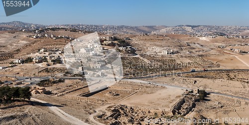 Image of Excavations and Arab village  in Herodion