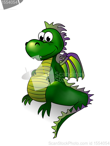 Image of Fairy tale dragon - vector illustration.