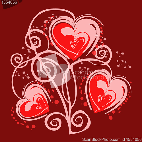 Image of Romantic heart background