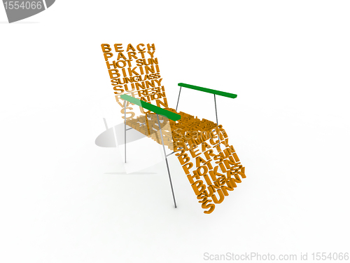 Image of Summer words chair