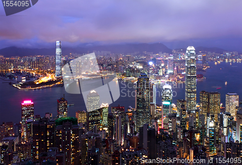 Image of Hong Kong city view from the peak