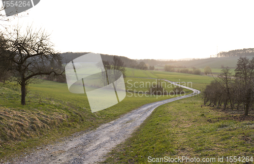 Image of landscape with trail in south germany