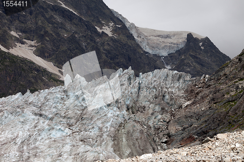 Image of Glacier in Caucasus Mountains, Georgia.