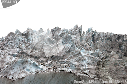 Image of Icefall on white background