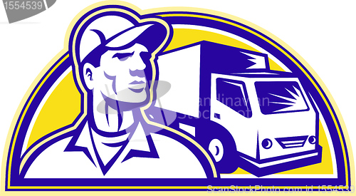 Image of Removal Man Delivery Guy with Moving Van