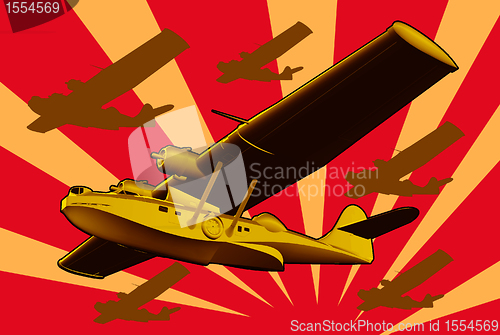 Image of Catalina Flying Boat Sea Plane Retro