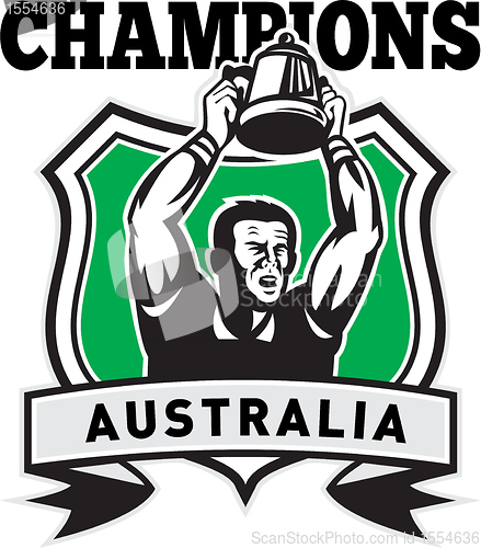 Image of rugby player champions cup Australia 