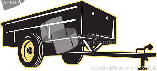 Image of car garden utility trailer side