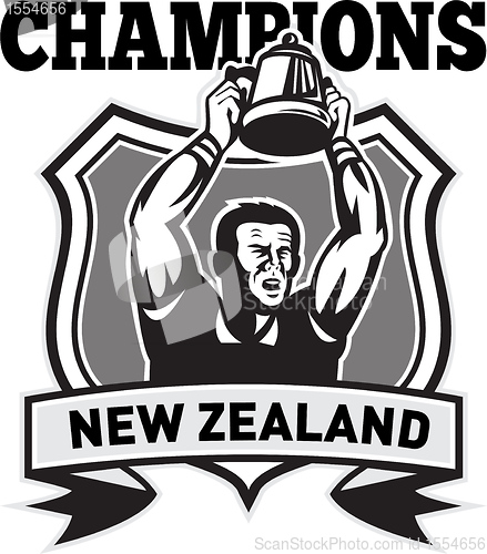 Image of rugby player champions cup New Zealand