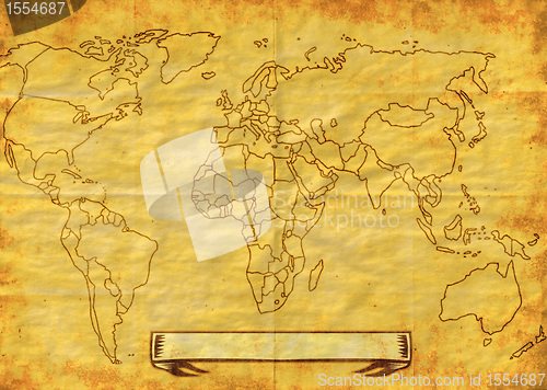 Image of Map of the World grunge