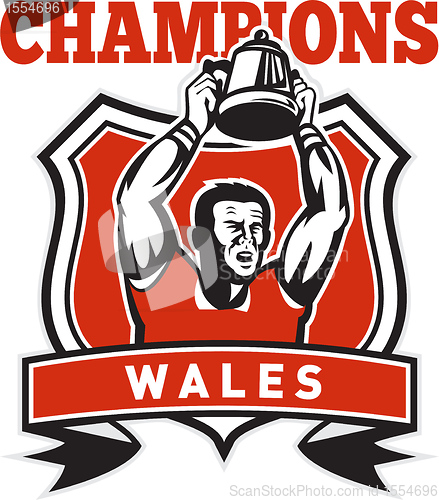 Image of rugby player champions cup Wales