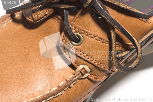 Image of rugged quality leather moccasin