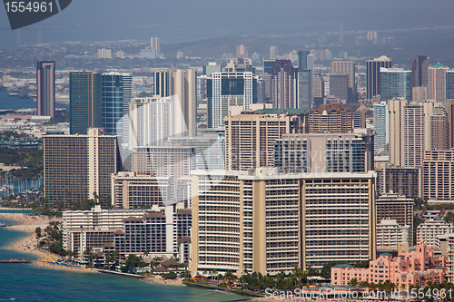 Image of Downtown Waikiki seen from Diamond Head