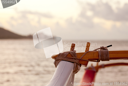 Image of Close up of traditional canoe