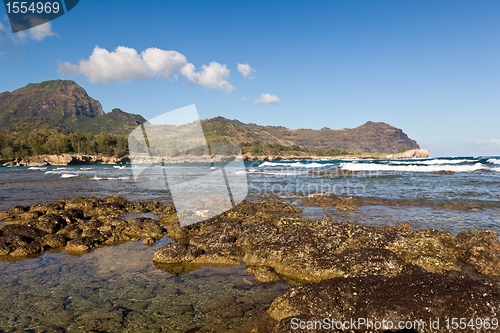 Image of Maha'ulepu beach in Kauai