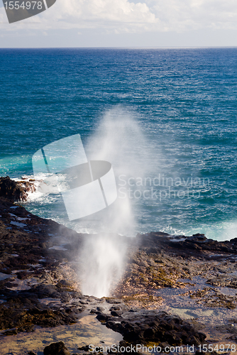 Image of Spouting Horn off Poipu in Kauai