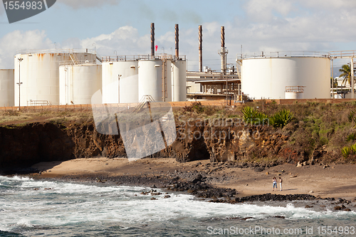 Image of Two women beachcomb on Glass Beach