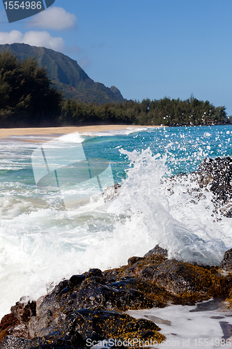 Image of Lumahai beach in Kauai