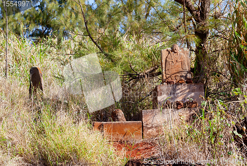 Image of Abandoned chinese graveyard in Kauai