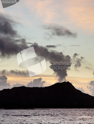 Image of Clouds from Diamond Head crater