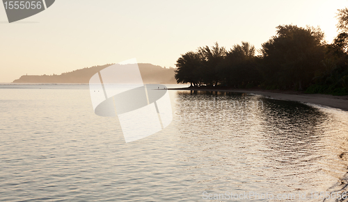 Image of Misty sunrise with bay