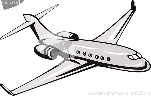 Image of commercial jet plane airliner flying