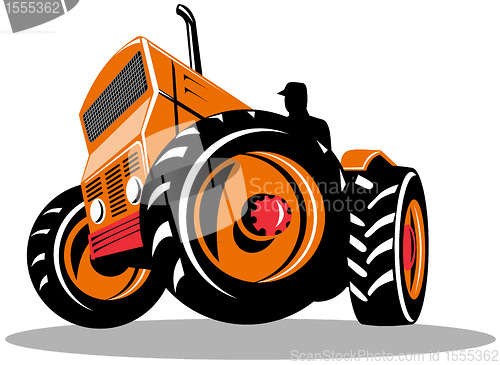 Image of vintage farm tractor 