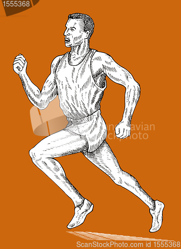 Image of track and field athlete running