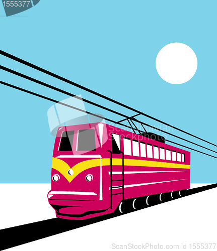 Image of  electric passenger train 