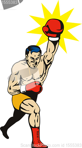 Image of boxer connecting a knockout punch