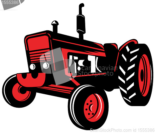 Image of vintage farm tractor 