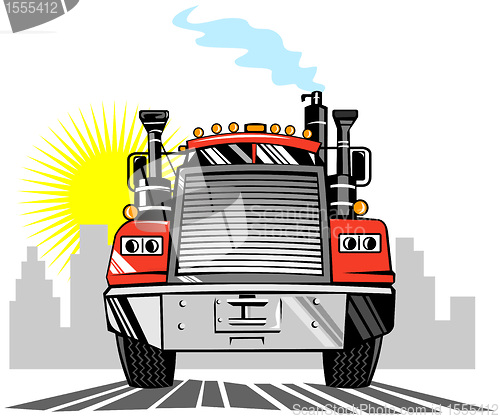 Image of truck lorry front view