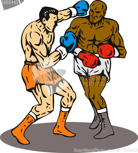 Image of boxer connecting a knockout punch