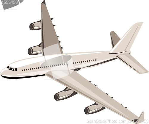 Image of commercial jet plane airliner flying
