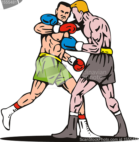 Image of boxer connecting a knockout punch