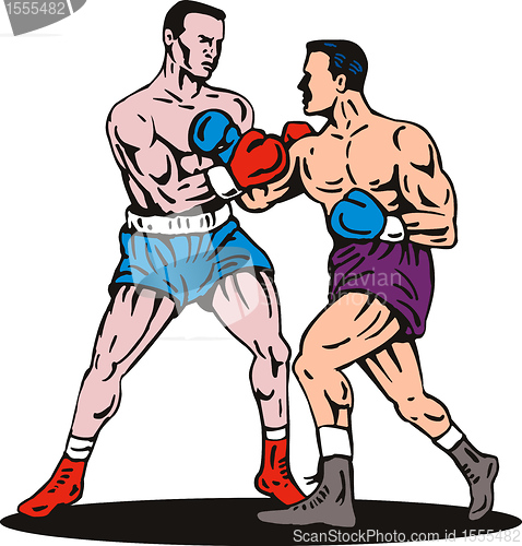 Image of boxer connecting a knockout punch