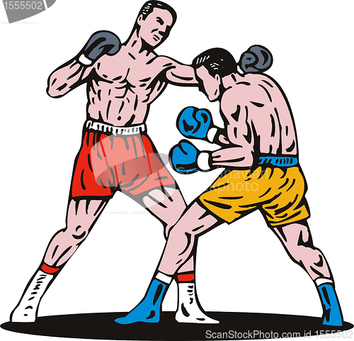 Image of boxer connecting a knockout punch