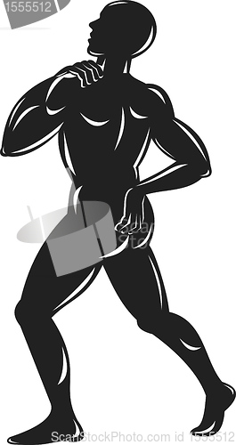 Image of male human anatomy standing