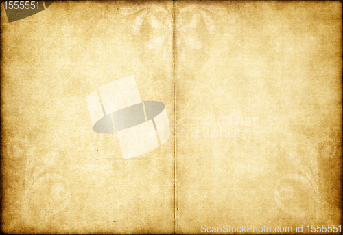 Image of old yellow brown vintage parchment paper texture