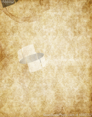 Image of old yellow brown vintage parchment paper texture