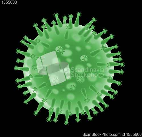 Image of flu virus structure