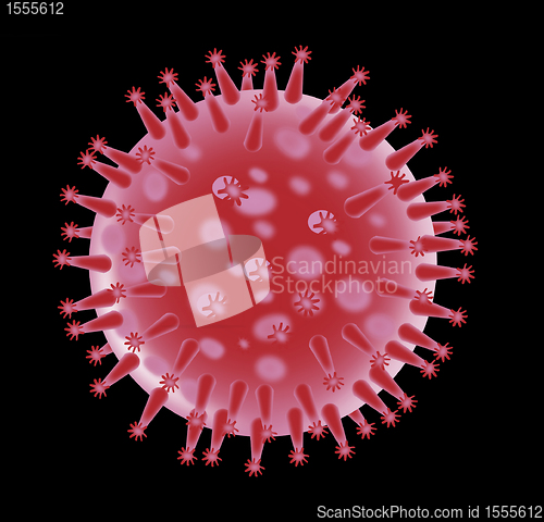 Image of flu virus structure