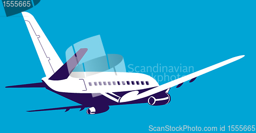 Image of commercial jet plane airliner