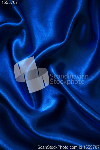Image of Smooth elegant blue silk 