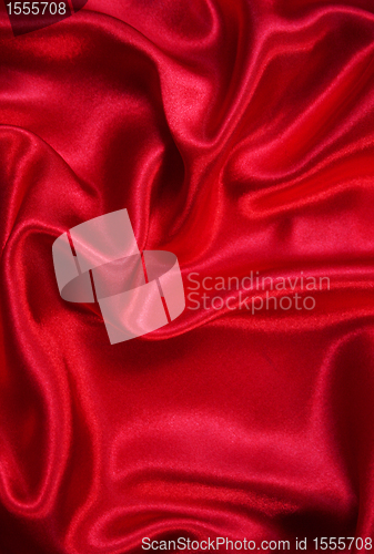 Image of Smooth elegant red silk as background 