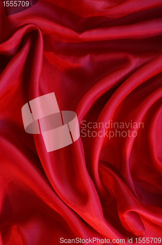 Image of Smooth Red Silk as background