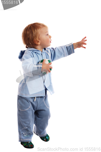Image of Little boy with ball