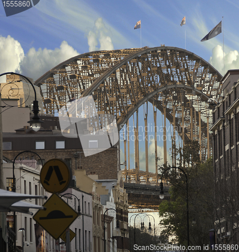 Image of Sydney Bridge view from The Rocks