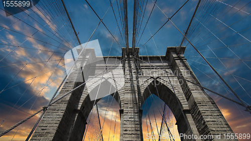 Image of Sky over Brooklyn Bridge