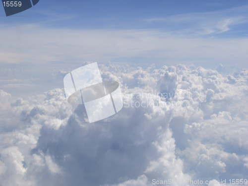 Image of Aerial view on clouds